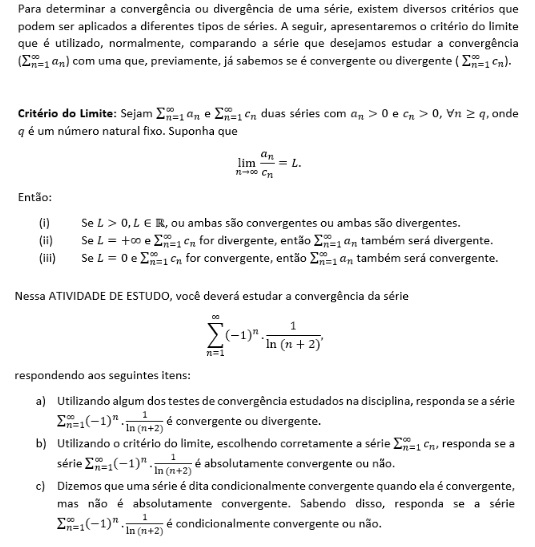 Atividade 1 de Cálculo 2